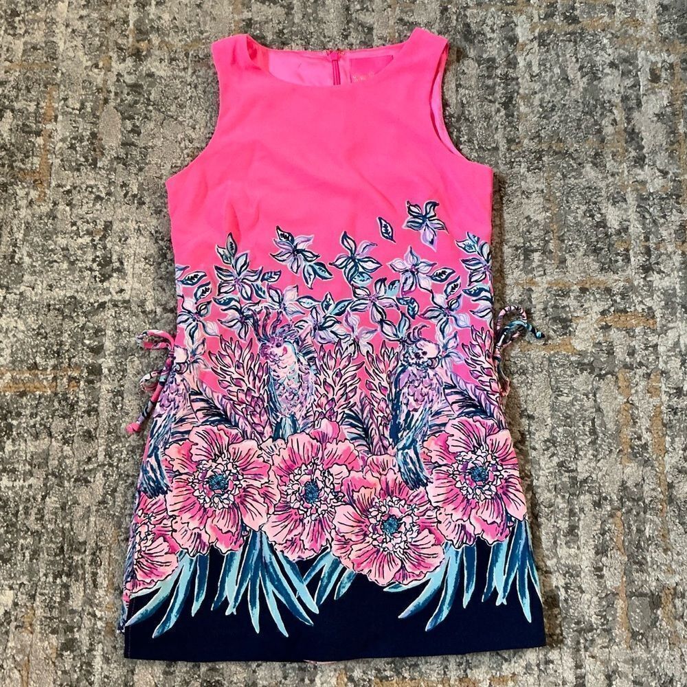 LILLY PULITZER DONNA ROMPER IN PINK TROPICS! EUC! SZ 00